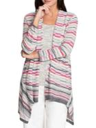Nic+zoe Color Mix Open Front Cardigan