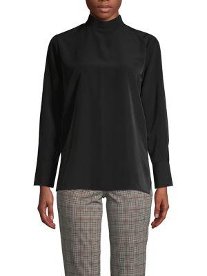 Imnyc Isaac Mizrahi Long-sleeve Velvet Top