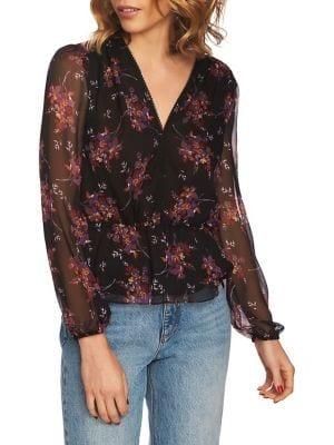 1.state Wildflower Peplum Blouse