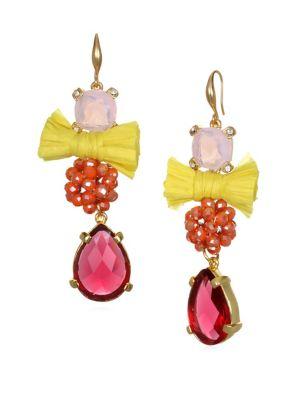Badgley Mischka Faceted Crystal Drop Earrings