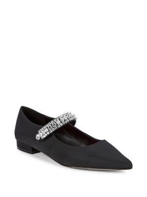 Kurt Geiger London Kingly Embellished Mary Jane Fabric Flats