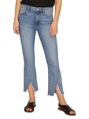 Sanctuary Connector Kick Distressed Cropped Jeans