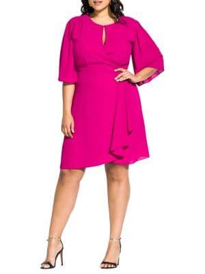 City Chic Plus Jolie Wrap Dress