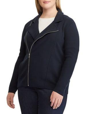 Lauren Ralph Lauren Plus Classic Moto Jacket