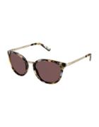 Ted Baker 52mm Round Sunglasses