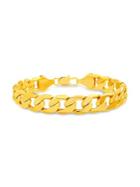 Lord & Taylor Men's 14k Yellow Goldplated Polished Curb Chain Bracelet