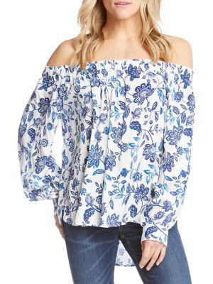 Karen Kane Floral Off-shoulder Top