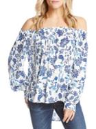 Karen Kane Floral Off-shoulder Top