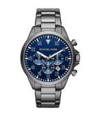 Michael Kors Gage Gunmetal Stainless Steel Chronograph Bracelet Watch