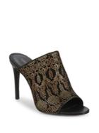 Rachel Zoe Marlene Printed Suede Mules