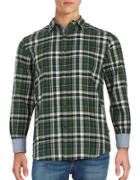 Nautica Slim Fit Kelp Plaid Sport Shirt