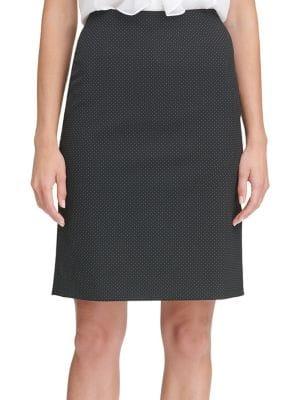 Tommy Hilfiger Pindot Pencil Skirt