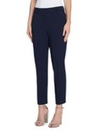 Tahari Arthur S. Levine Belt-trim Skinny Crepe Pants