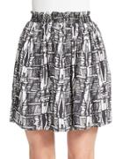 Essentiel Antwerp Printed A-line Skirt