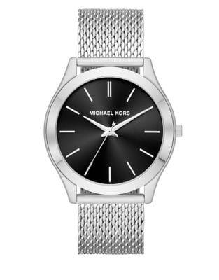 Michael Kors Slim Runway Stainless Steel Bracelet Analog Watch