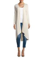 B Collection By Bobeau Oat Knit Open-front Cardigan