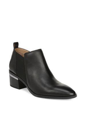 Franco Sarto Arden Block Heel Leather Booties