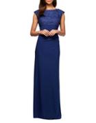 Alex Evenings Petite Embroidered Floor-length Gown