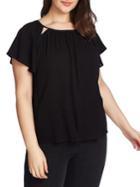 1.state Plus Cut-out Roundneck Top