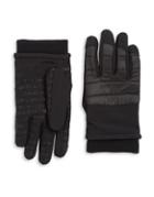 Calvin Klein Moto Leather Touchscreen Gloves