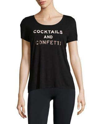 Betsey Johnson Performance Graphic Swing Tee