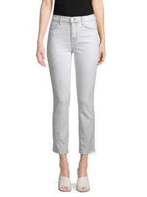 7 For All Mankind Edie Distressed Ankle Jeans