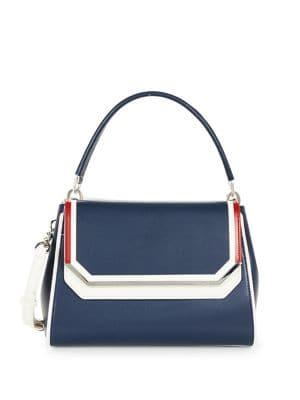Calvin Klein Classic Textured Leather Satchel