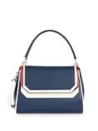 Calvin Klein Classic Textured Leather Satchel