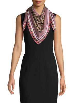 Vince Camuto Leopard Love Square Scarf