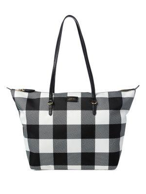 Lauren Ralph Lauren Medium Gingham Tote