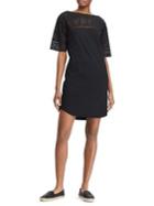 Lauren Ralph Lauren Petite Lace-yoke Cotton Dress