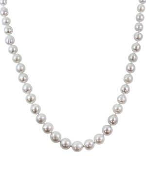Sonatina 14k Yellow Gold & 9-11mm Round White South Sea Cultured Pearl Necklace
