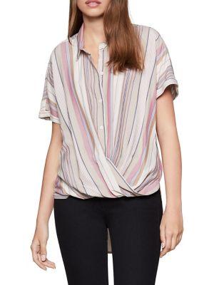 Bcbgeneration Striped High-low Shirt
