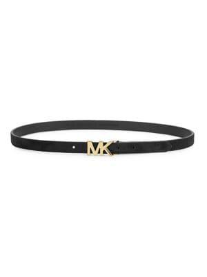 Michael Michael Kors Slim Leather Belt