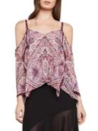 Bcbgmaxazria Floral Cold-shoulder Top