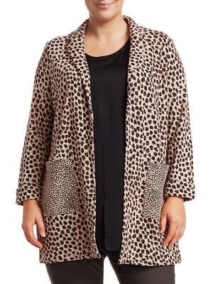 Nic+zoe Plus Savanna Spot Jacket