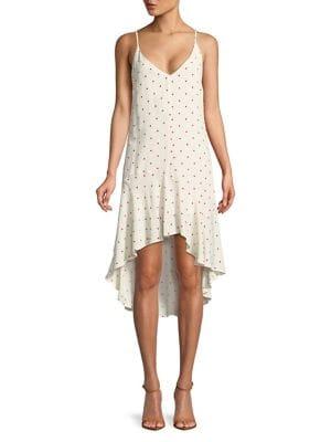 Bb Dakota Andie Polka Dot High-low Dress