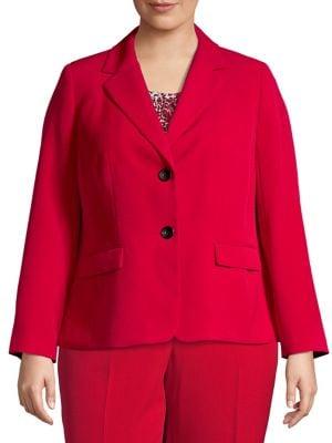 Kasper Plus Notch-lapel Blazer