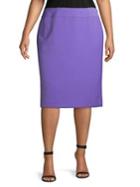 Tahari Arthur S. Levine Plus Pull-on Pencil Skirt