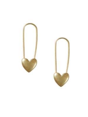Lucky Brand Milagro Indigo Ranch Safety Pin Drop Earrings