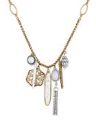 Lucky Brand Pebble Multi-charm Necklace