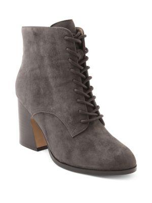 Kensie Smith Round Toe Suede Booties