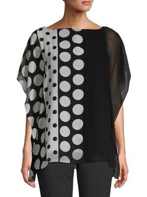 Calvin Klein Polka Dot Boatneck Top