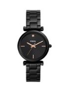 Fossil Carlie Carbon Series Three-hand Black Stainless Steel Watch
