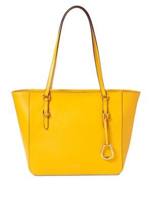 Lauren Ralph Lauren Zippered Leather Shopper
