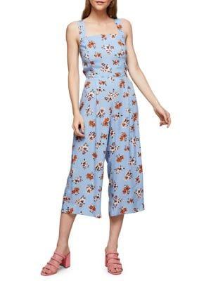 Miss Selfridge Floral Pinny Jumpsuit