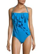 Michael Michael Kors Ruffle One Piece Swimsuit