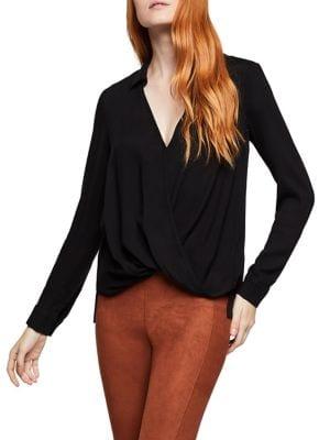 Bcbgeneration Deep V Surplice Blouse