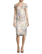 Barbara Tfank Inc. Floral Off-the-shoulder Dress