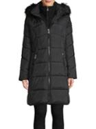 Calvin Klein Faux Fur-trimmed Quilted Jacket